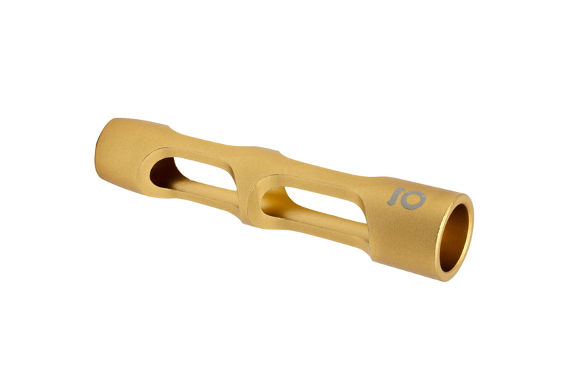 Aluminum & Glass Chillum (Gold)