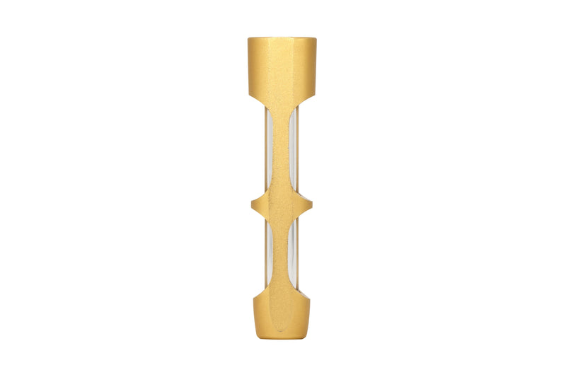Aluminum & Glass Chillum (Gold)