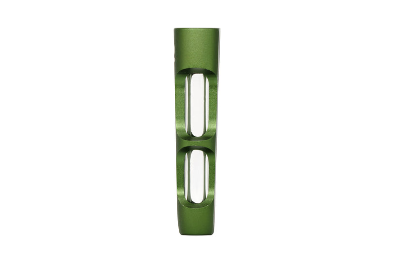 Aluminum & Glass Chillum (Green)
