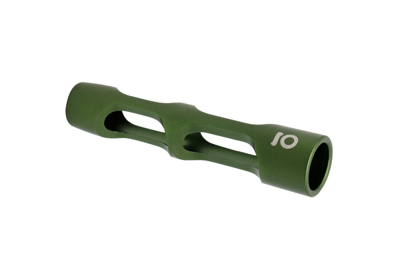 Aluminum & Glass Chillum (Green)