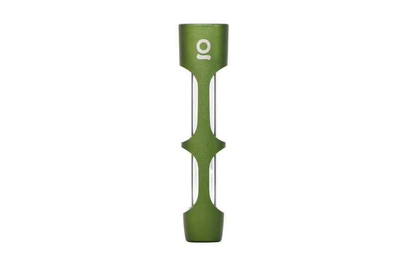 Aluminum & Glass Chillum (Green)