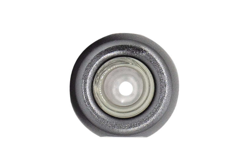 Aluminum & Glass Chillum (Gun Metal)