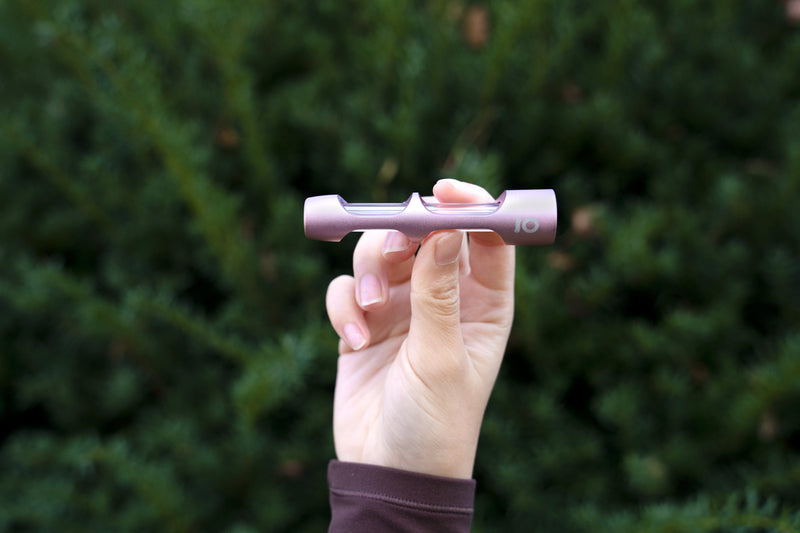 Aluminum & Glass Chillum (Rose Gold)