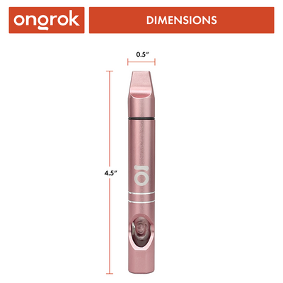 Aluminum Meditation Hash Pipe (Rose Gold)