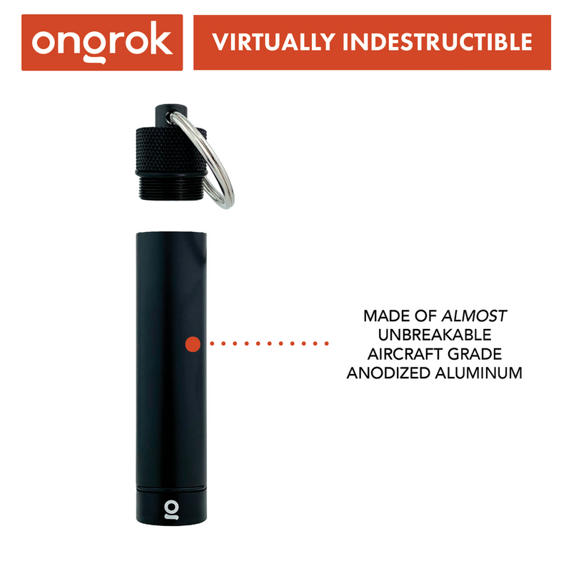 Aluminum Storage Keychain (Black)