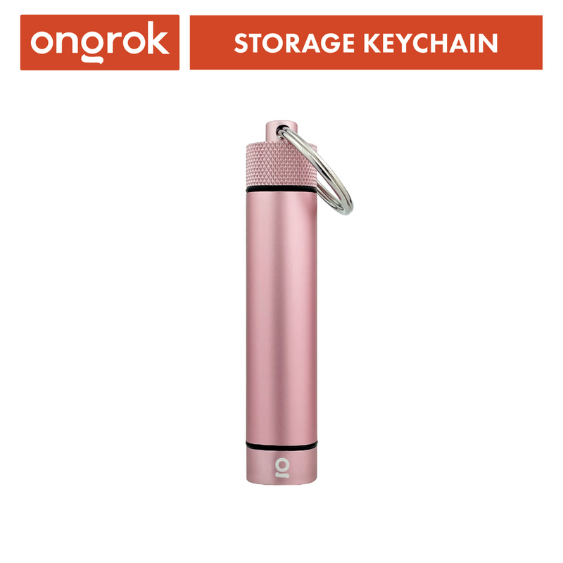 Aluminum Storage Keychain (Rose Gold)