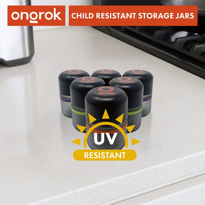 Child Proof Storage Jar | 80ml (6 pack)