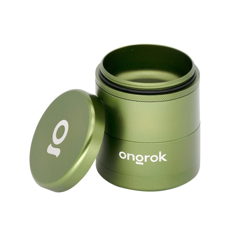 Flower Petal Toothless Grinder with Storage (Green)
