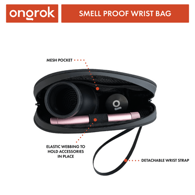 Smell Proof Wrist Bag (Black)