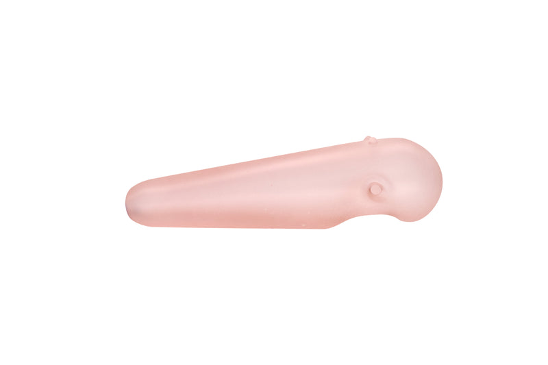 Teardrop Spoon Pipe (Frosted Pink)
