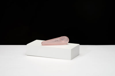 Teardrop Spoon Pipe (Frosted Pink)