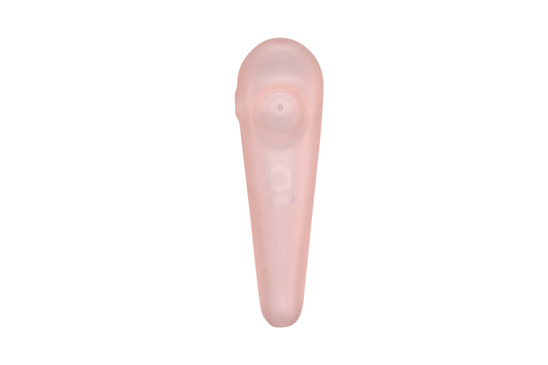 Teardrop Spoon Pipe (Frosted Pink)