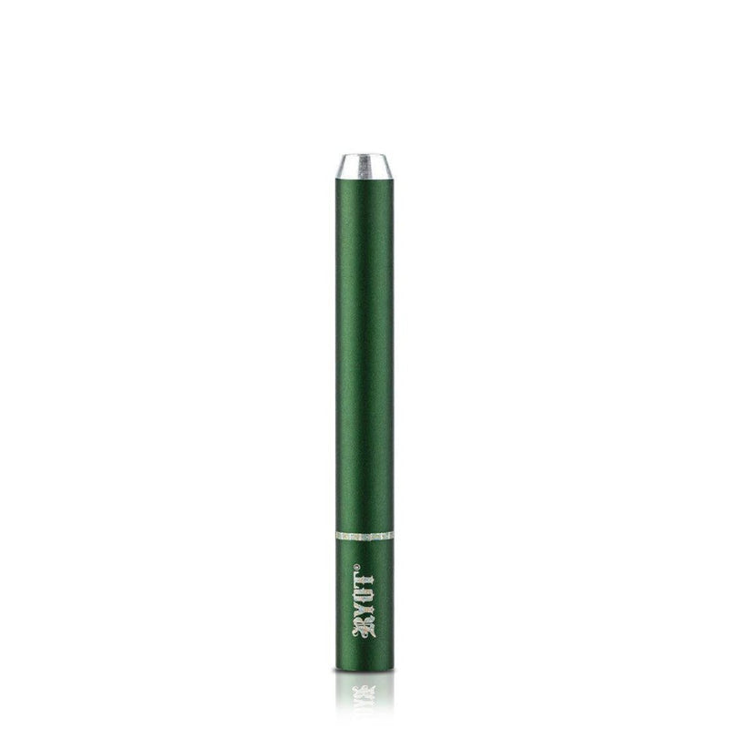 Long (9mm) Slim Anodized Aluminum One Hitter (Green) - Carton of 6