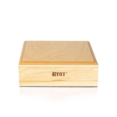 Natural Wood Solid Top Storage Box (Large)