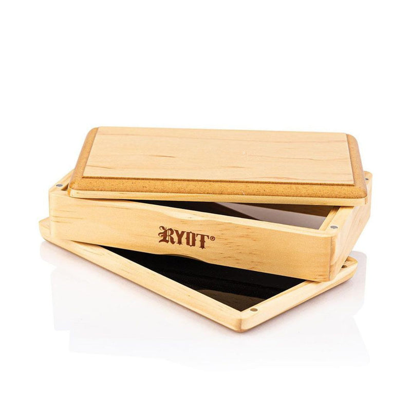 RYOT - Natural Wood Solid Top Storage Box (Medium)-Turning Point Brands Canada