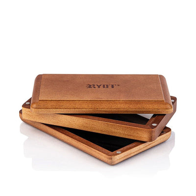 RYOT - Walnut Solid Top Storage Box (Small)-Turning Point Brands Canada