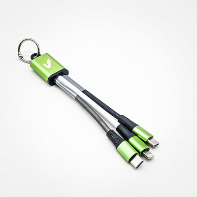 Fast Charge Double Tip Charger Keychain - 40 Units Counter Display (Display Included)
