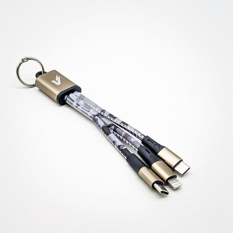 Fast Charge Double Tip Charger Keychain - 40 Units Counter Display (Display Included)