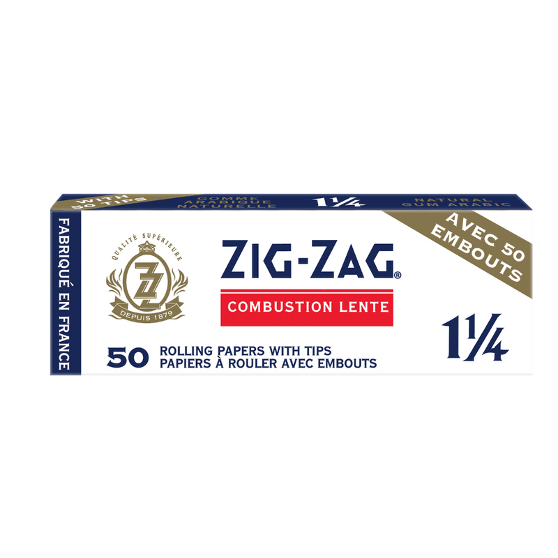 1 1/4 White Rolling Papers & Tips
