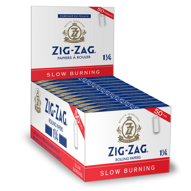 1 1/4 White Rolling Papers & Tips
