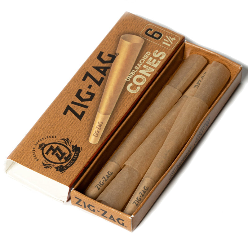 Pre-Rolled Unbleached 1 1/4 Paper Cones