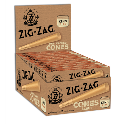 Pre-Rolled Unbleached King Size Cones (3 Pack)
