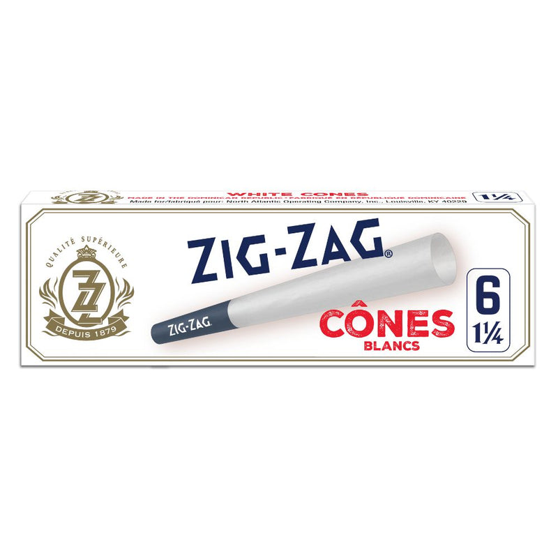 Pre-Rolled White 1 1/4 Paper Cones