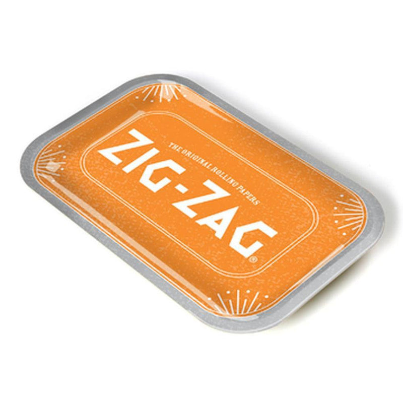 Zig-Zag Metal Rolling Tray - Medium - Since 1879 (Orange)-Turning Point Brands Canada