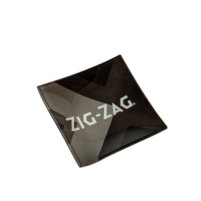 Zig-Zag Shatter Resistant Glass Ashtray (Black)