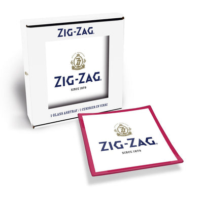 Zig-Zag Shatter Resistant Glass Ashtray