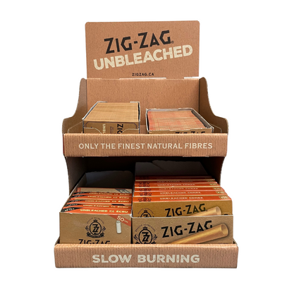 Zig-Zag Unbleached Display (fits 4 cartons)
