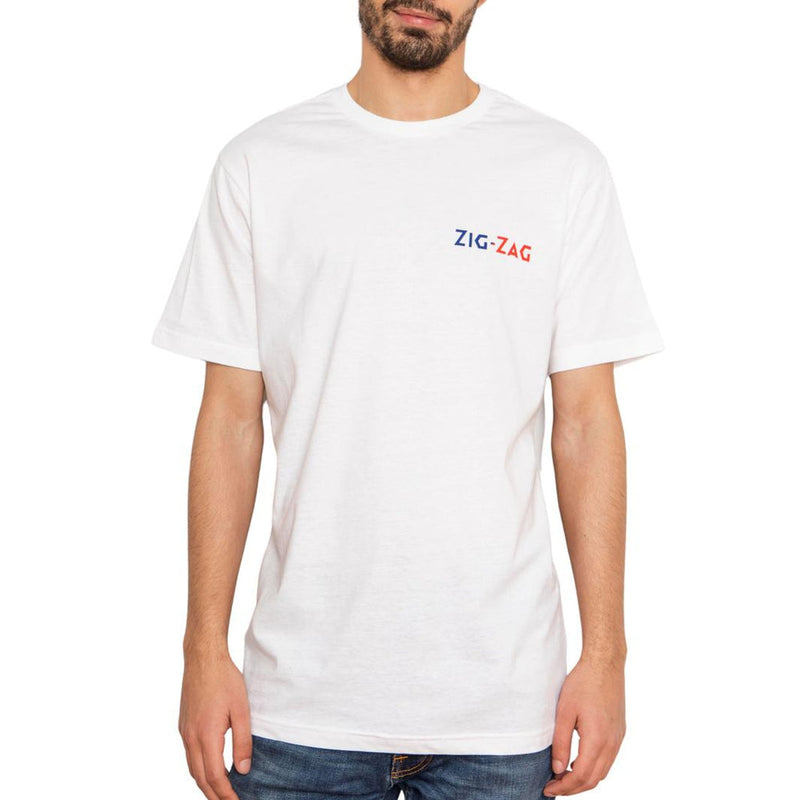Zig-Zag White T-Shirt - Medium-Turning Point Brands Canada